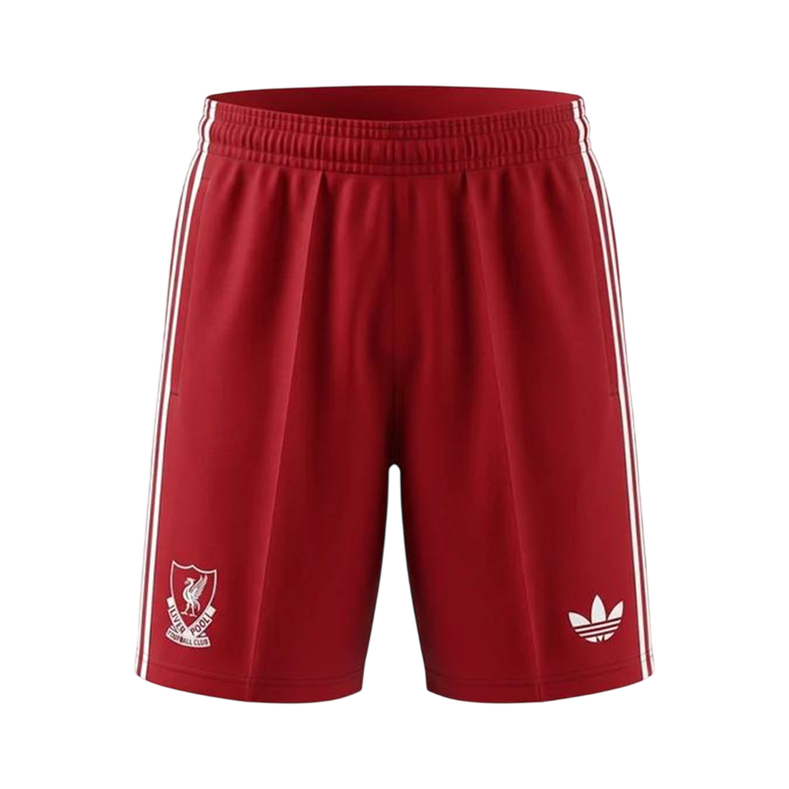Liverpool vierasshortsit 2026/27 – shortsien etupuoli