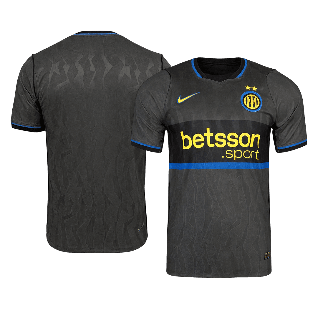 Inter Milan kolmas pelipaita 2026/27 (pelaajaversio) – etu- ja takapuoli
