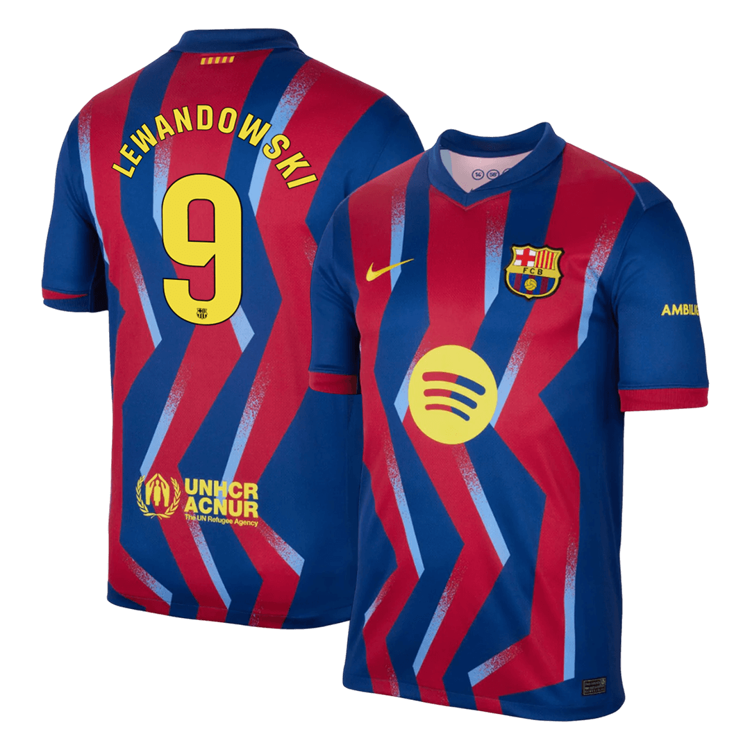 Barcelona 2025/26 Neljäs Pelipaita Miesten LEWANDOWSKI #9