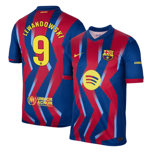 Barcelona 2025/26 Neljäs Pelipaita Miesten LEWANDOWSKI #9