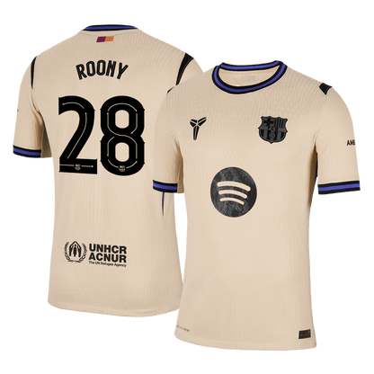 Barcelona 2025/26 UCL Vieras Pelipaita (Player Version) Miesten ROONY #28