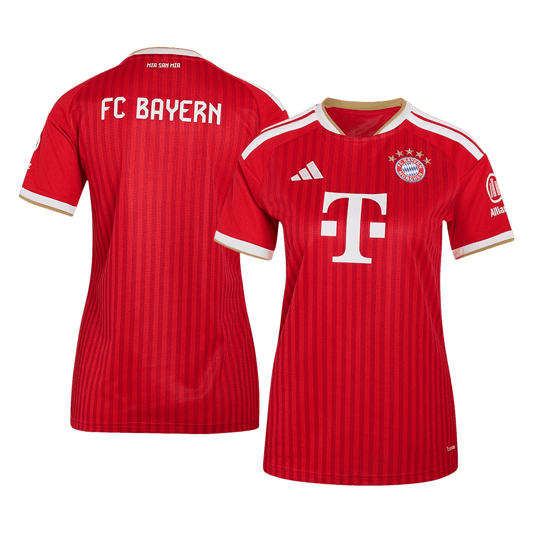 Bayern München naisten kotipelipaita 2026/27 – etu- ja takapuoli