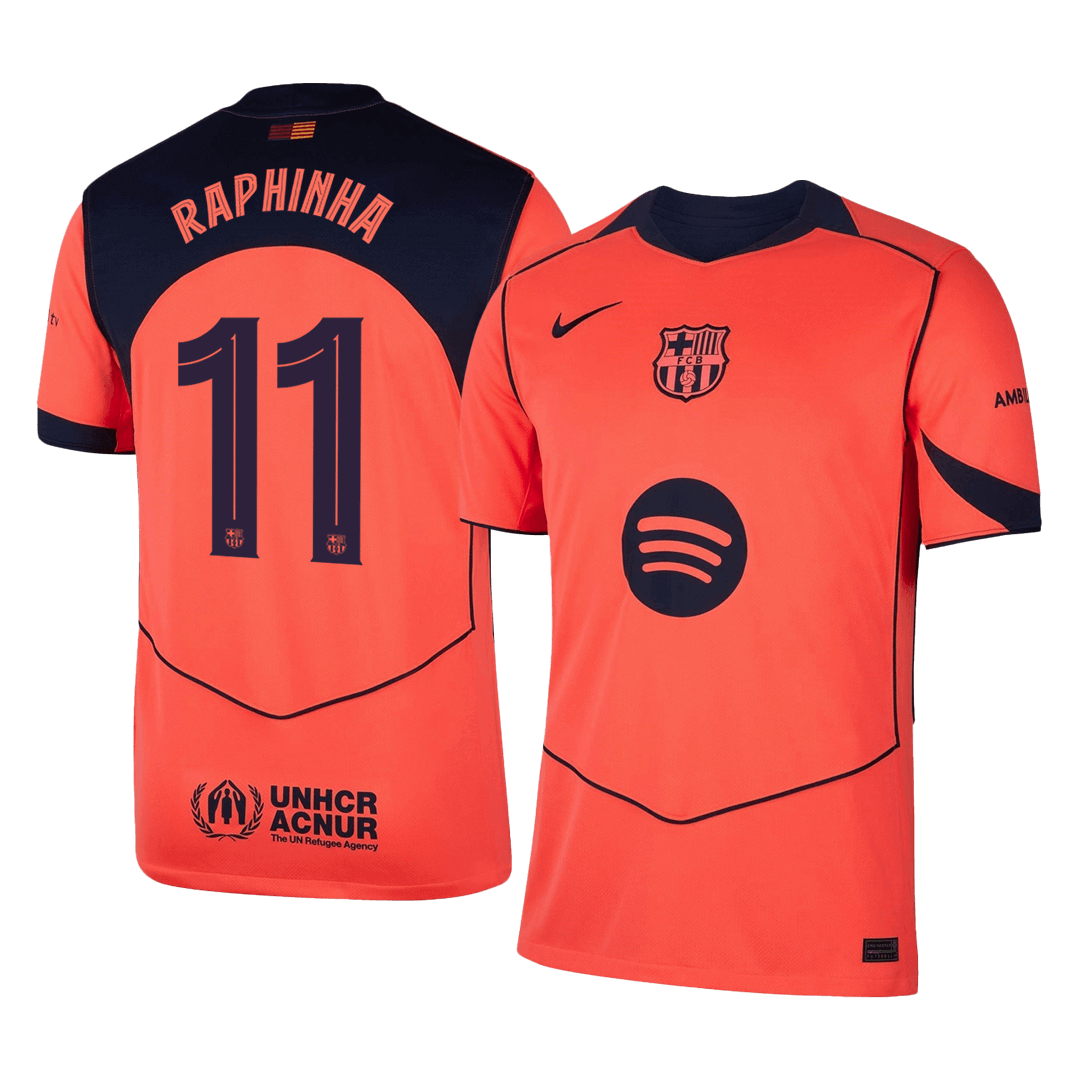 Barcelona 2025/26 UCL Kolmas Pelipaita Miesten RAPHINHA #11