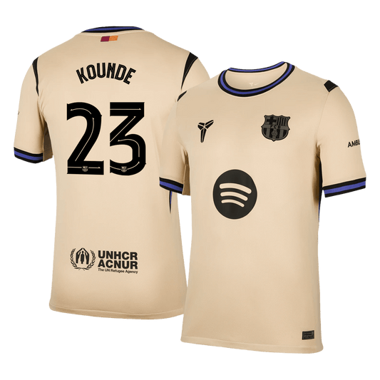 Barcelona 2025/26 UCL Vieras Pelipaita Miesten KOUNDE #23