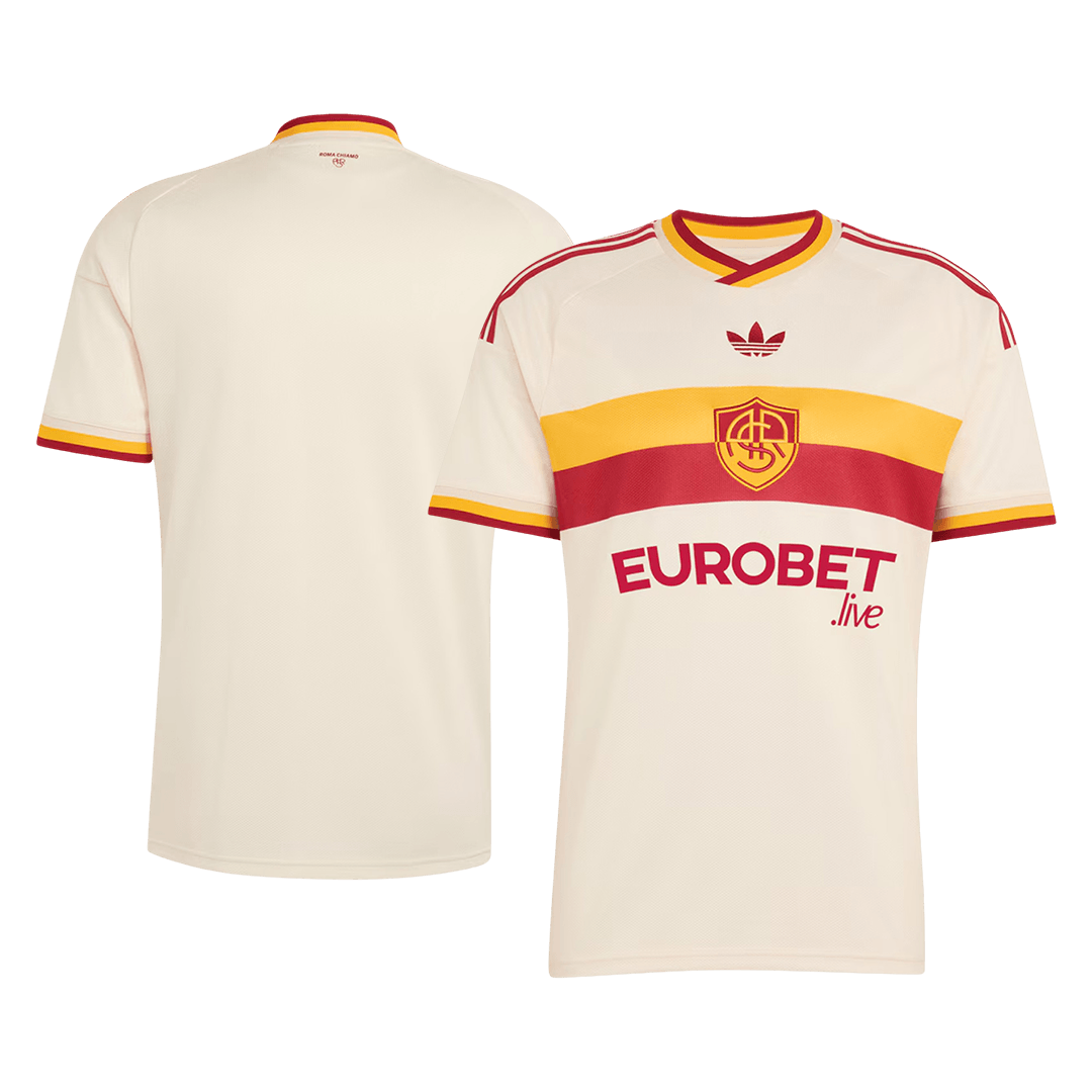 Roma vieraspelipaita 2026/27 – etu- ja takapuoli
