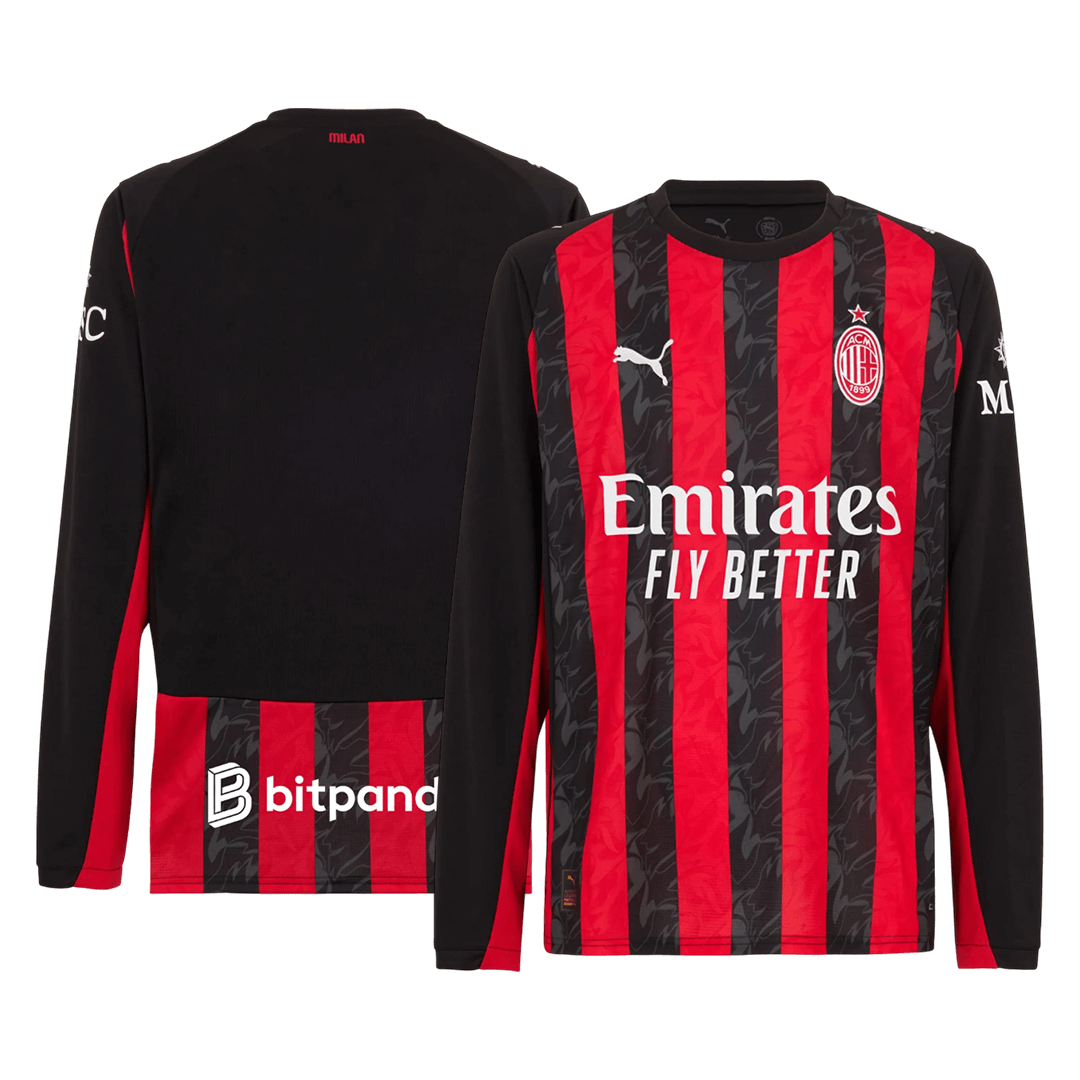 AC Milan 2025/26 Koti Pitkähihainen pelipaita Miesten